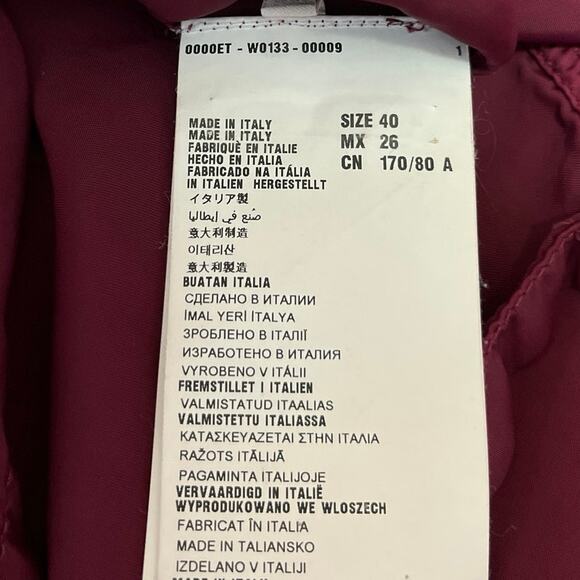 Women's Purple Tie Dye Sleeveless Button Down Collar Shirt Tank Top Size 40 US 8 - Picture 4 of 5